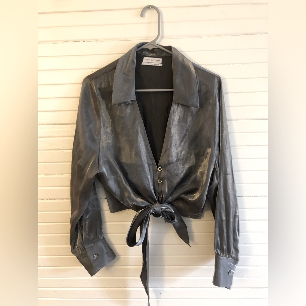 Silver urban outfitters button down